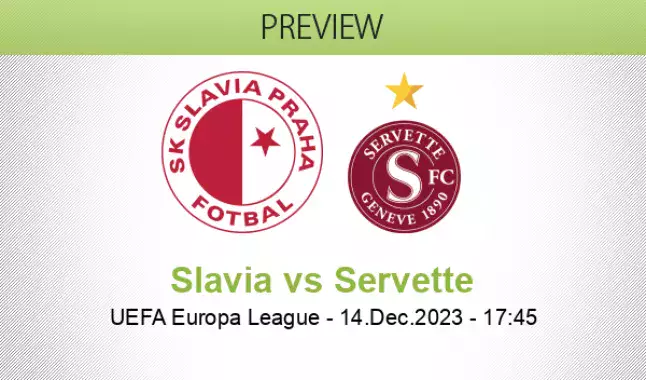 Servette vs Slavia Prague - Match Preview, Prediction, Betting Tips,  21/09/2023 - Bookmaker Ratings